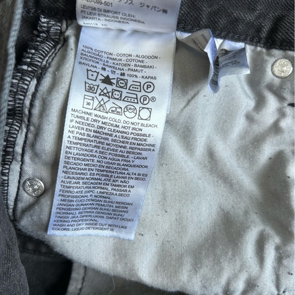 Levi’s Strauss Women’s Black Mini Skirt Size 28 100% Cotton - Picture 5 of 9